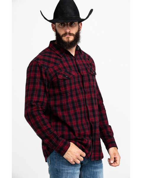 Image #3 - Cody James Men's Christmas Plaid Long Sleeve Western Flannel Shirt , , hi-res