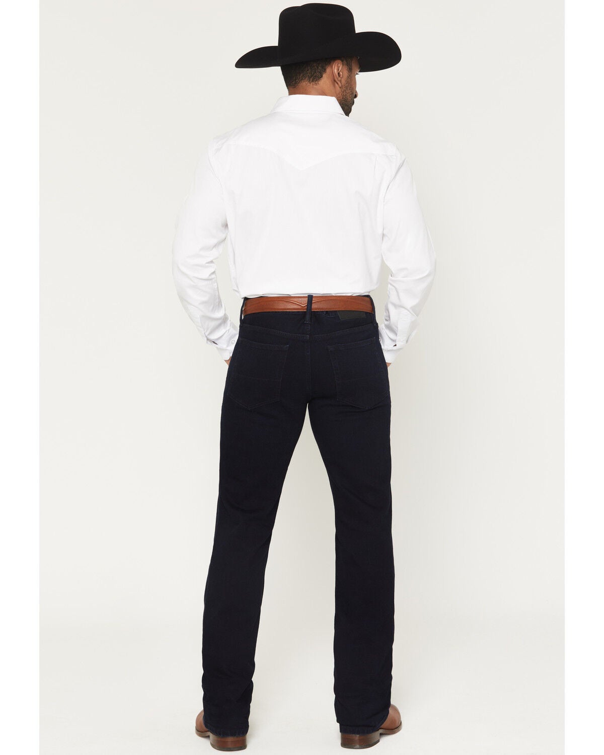 Image #3 - Cody James Black 1978&reg; Men's Mitchum Wash Dexter Slim Bootcut Stretch Denim Jeans, Dark Wash, hi-res