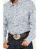 Roper Men's Vintage Paisley Print Pearl Snap Western Shirt , Blue, hi-res