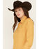 Cinch Women's ARENAFLEX Printed Long Sleeve Button-Down Western Shirt , Gold, hi-res