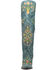 Image #4 - Dan Post Women's Flower Child Tall Boots - Snip Toe, Turquoise, hi-res