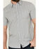 Image #3 - Cody James Men's Falling Diamond Striped Short Sleeve Button-Down Stretch Western Shirt - Big , Light Blue, hi-res
