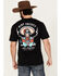 Image #1 - Riot Society Men's Boot Barn Exclusive Fiesta Cowgirl Short Sleeve Graphic T-Shirt, Black, hi-res