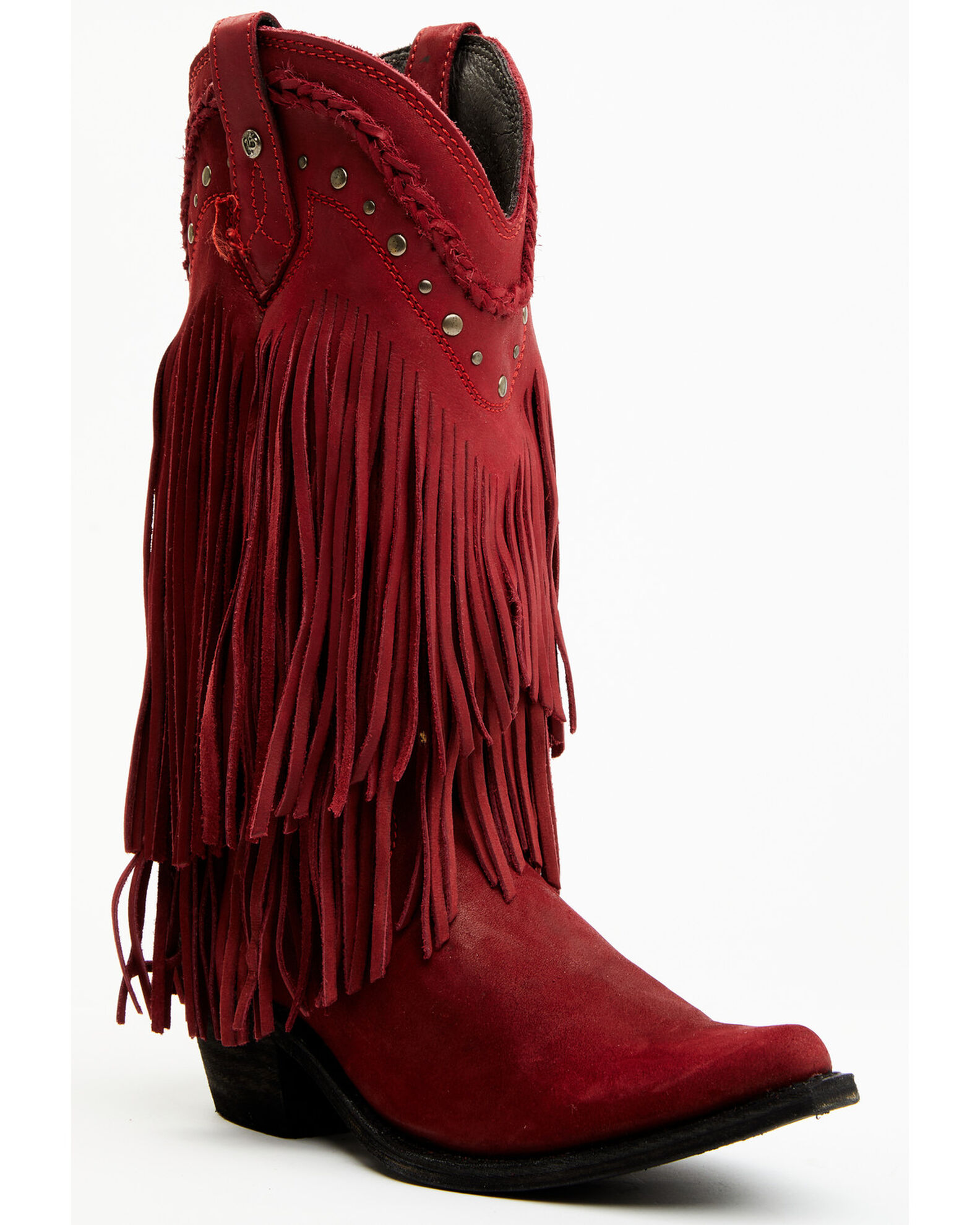 Womens cowboy boots with fringe cheap