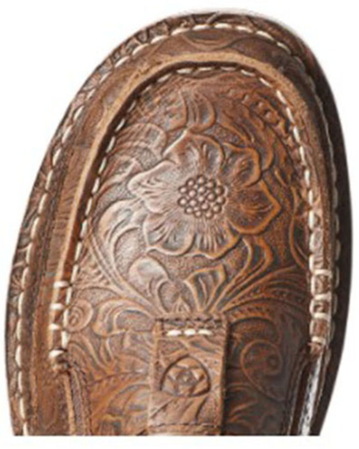 Image #4 - Ariat Women's Floral Embossed Cruiser Shoes - Moc Toe, Brown, hi-res