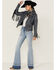 Image #4 - Mauritius Leather Women's Melbourne Denim Fringe Leather Jacket, , hi-res