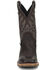 Double H Men's Dark Brown Elk Western Boots - Broad Square Toe, Chocolate, hi-res