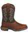 Image #2 - Durango Toddler Boys' Raindrop Western Boots - Square Toe, Tan, hi-res