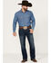 Ariat Men's M4 Ford Quentin Stretch Relaxed Bootcut Jeans , Blue, hi-res