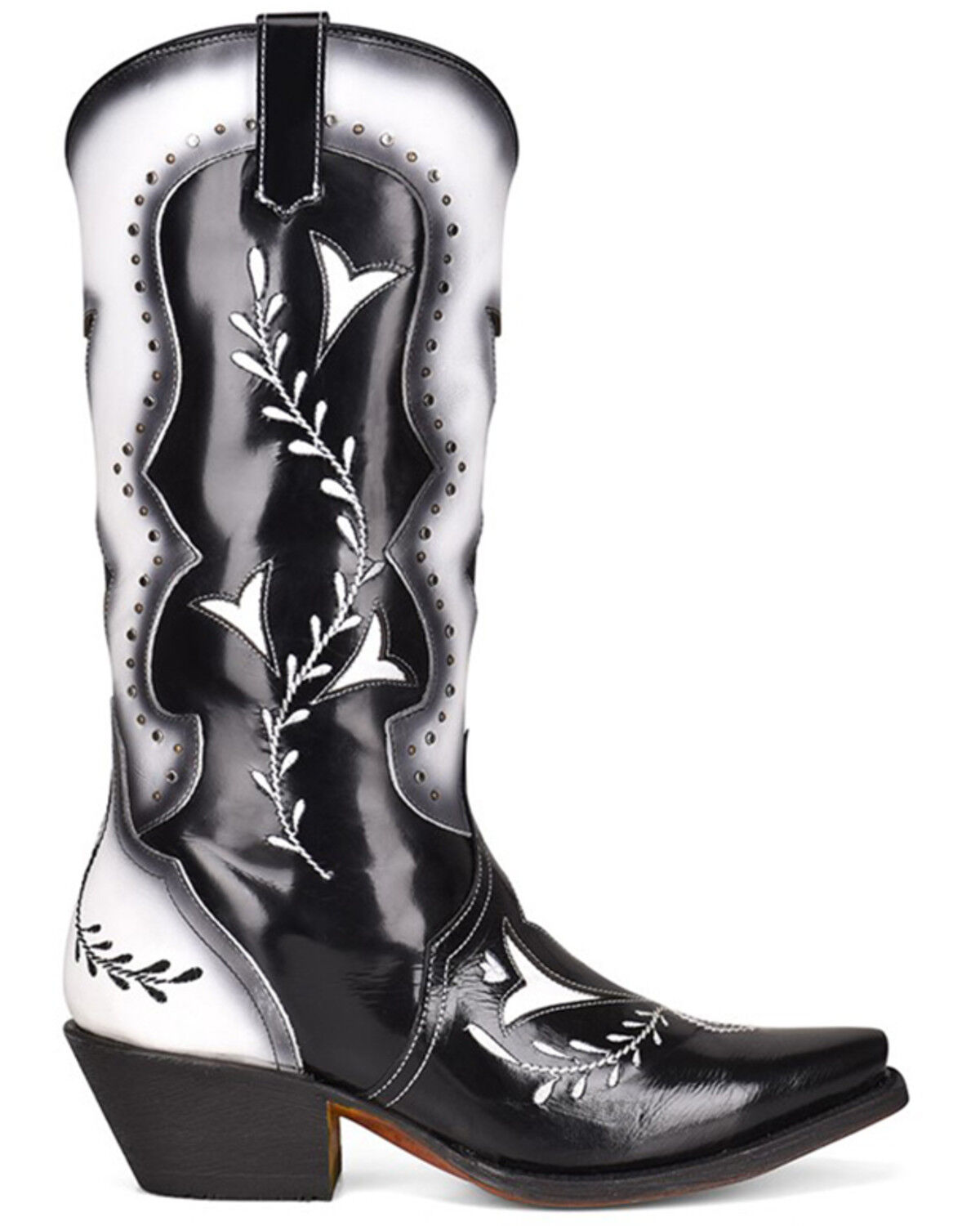 Image #2 - Corral Women's Black Embroidery Cutouts Western Boots - Snip Toe, , hi-res