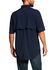 Image #2 - Ariat Men's Rebar Made Tough VentTEK Short Sleeve Work Shirt - Tall, Navy, hi-res