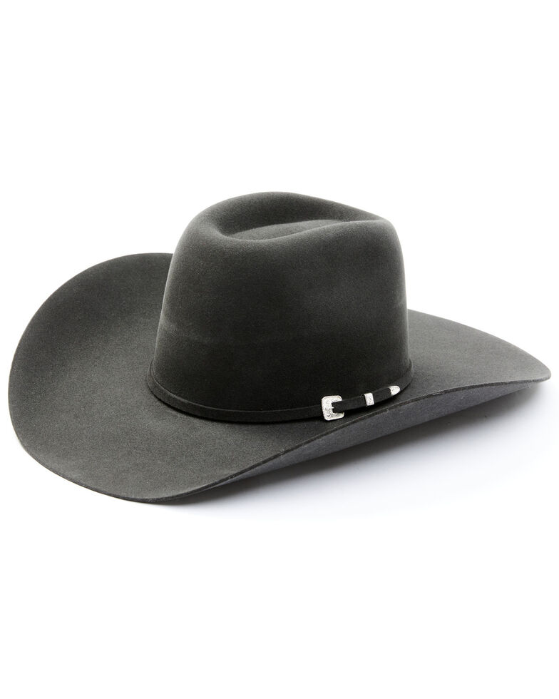 Serratelli Charcoal 6X Dallas Beaver Fur Felt Western Hat , Charcoal, hi-res