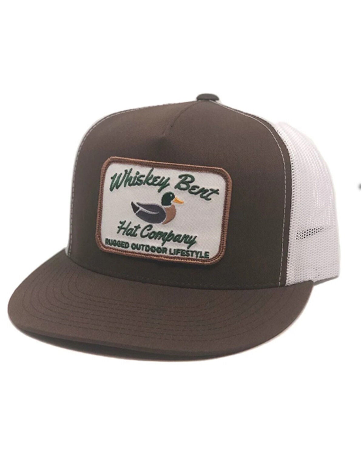 Whiskey Bent Men's Green Head Ball Cap, Brown, hi-res