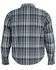 Image #3 - Milwaukee Performance Men's Aramid Reinforced Flannel Biker Shirt , Black/blue, hi-res