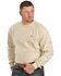 Image #1 - Ariat Men's FR Work Crew Long Sleeve T-Shirt, Sand, hi-res