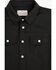 Image #2 - Burlebo Toddler Boys' Solid Short Sleeve Snap Performance Stretch Western Shirt, Black, hi-res