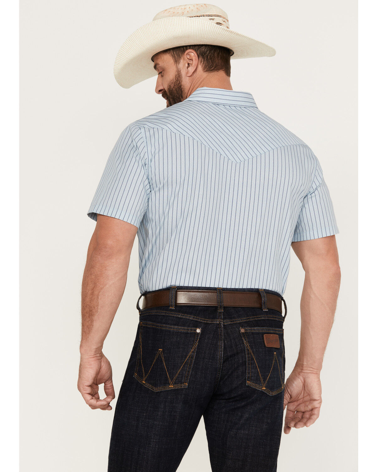 Image #3 - Gibson Men's Wildcat Striped Short Sleeve Western Snap Shirt, , hi-res