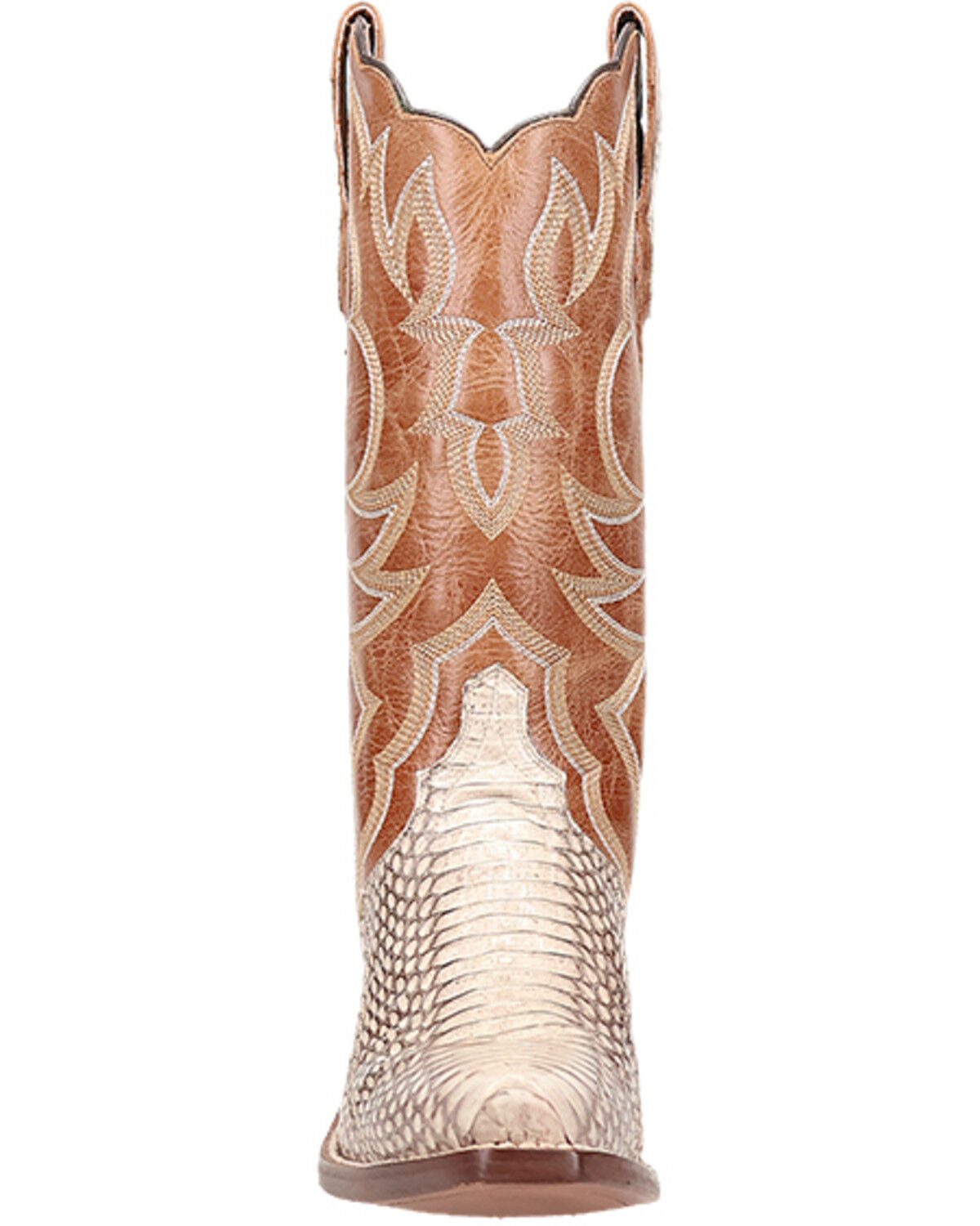 Image #4 - Dan Post Women's Exotic Snake Western Boots - Snip Toe, Brown, hi-res