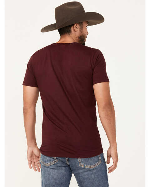 Image #4 - Cody James Men's Southwestern Print Short Sleeve T-Shirt, Maroon, hi-res