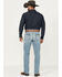 Image #3 - Cinch Men's Light Wash Slim Straight Performance Stretch Denim, Indigo, hi-res