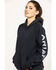 Image #3 - Ariat Women's FR Primo Fleece Logo Hooded Sweatshirt, Black, hi-res