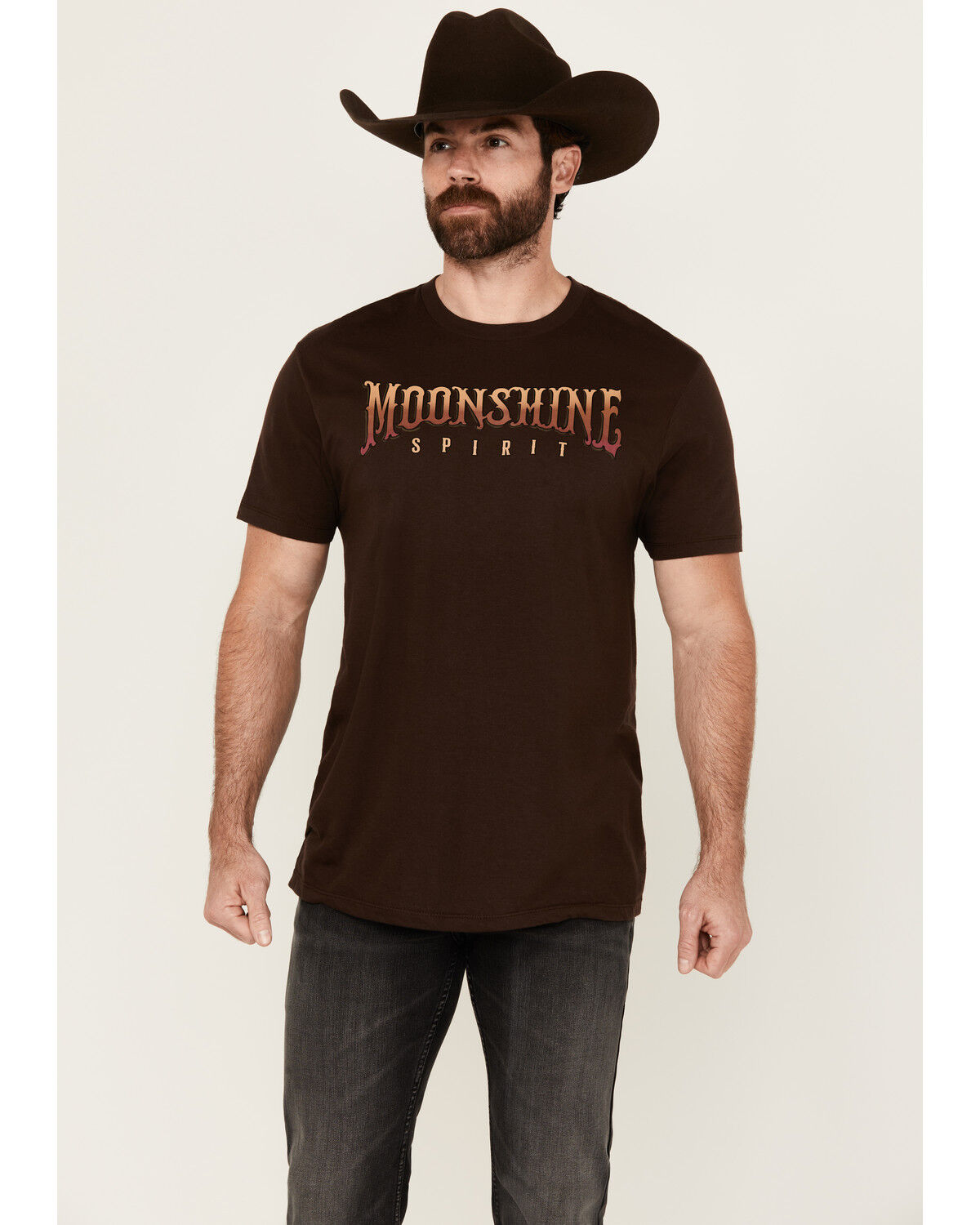 Image #1 - Moonshine Spirit Men's Come Alive Short Sleeve Graphic T-Shirt, Brown, hi-res