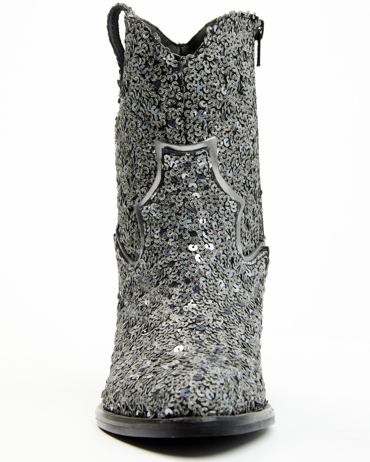 Image #4 - Shyanne Women's Dolly Western Booties - Round Toe, Silver, hi-res