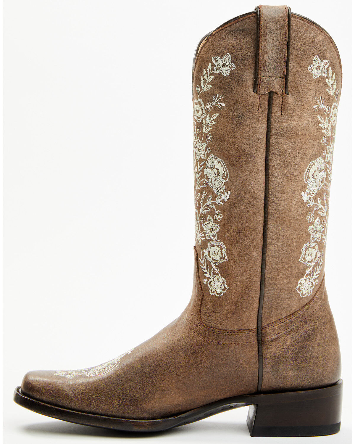 Image #3 - Shyanne Women's Wildflower Western Boots - Square Toe, Chocolate, hi-res