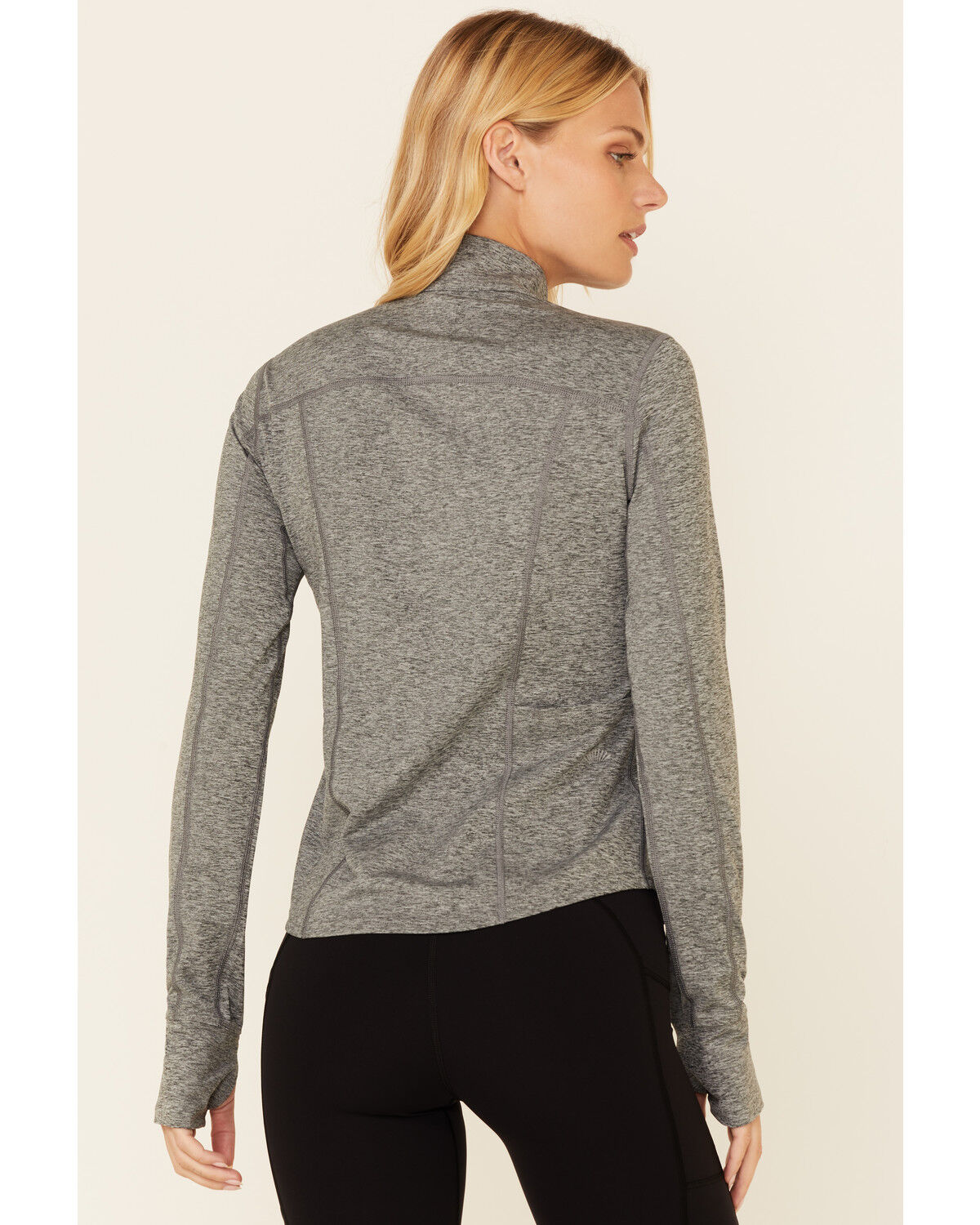 Image #4 - Shyanne Women's 1/4 Zip Front Logo Pullover, Charcoal, hi-res