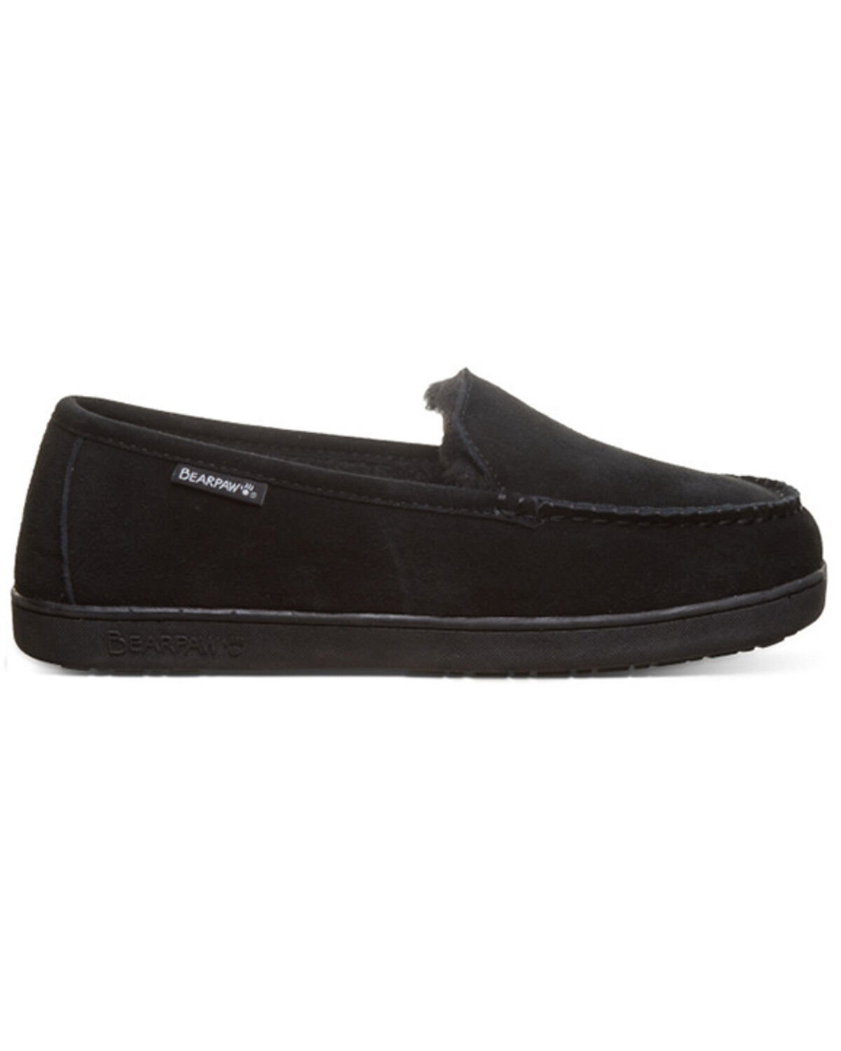 Image #2 - Bearpaw Men's Brian Slippers, Black, hi-res