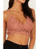 Image #3 - Wishlist Women's Strappy Lace Applique Scallop Lace Bralette, , hi-res