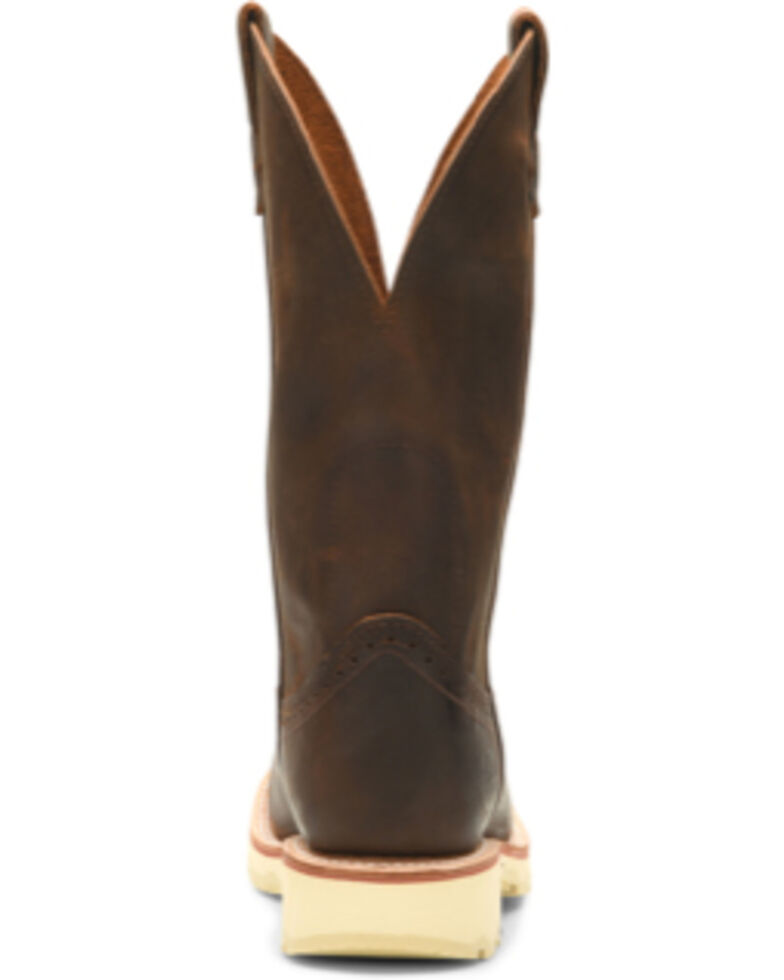 Double H Men's Wooten Western Boots - Wide Square Toe, Distressed Brown, hi-res