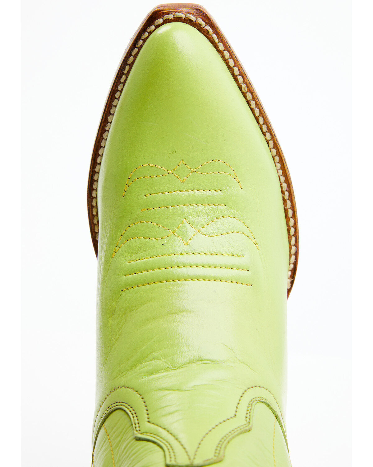 Image #6 - Planet Cowboy Women's Pee-Wee Ah Limon Leather Western Boot - Snip Toe, Green, hi-res