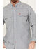 Image #3 - Ariat Men's FR Plaid Print Featherlight Long Sleeve Button Down Work Shirt, Blue, hi-res