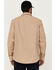 Image #4 - Hawx Men's All Out Woven Solid Long Sleeve Snap Work Shirt - Big , Khaki, hi-res