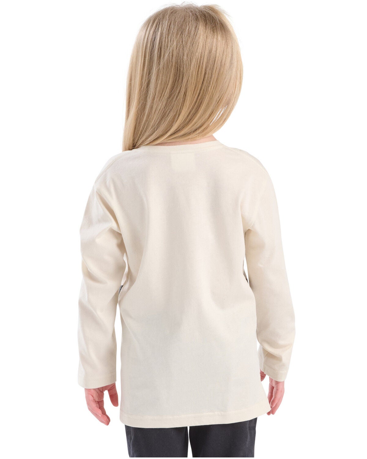Image #2 - Carhartt Toddler Girls' Toolbelt Long Sleeve Graphic Tee, Off White, hi-res