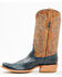 Image #3 - Corral Men's Exotic Python Western Boots - Square Toe, Navy, hi-res