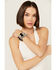 Image #1 - Erin Knight Designs Women's Cowhide And Leather Cuff Bracelet, Multi, hi-res