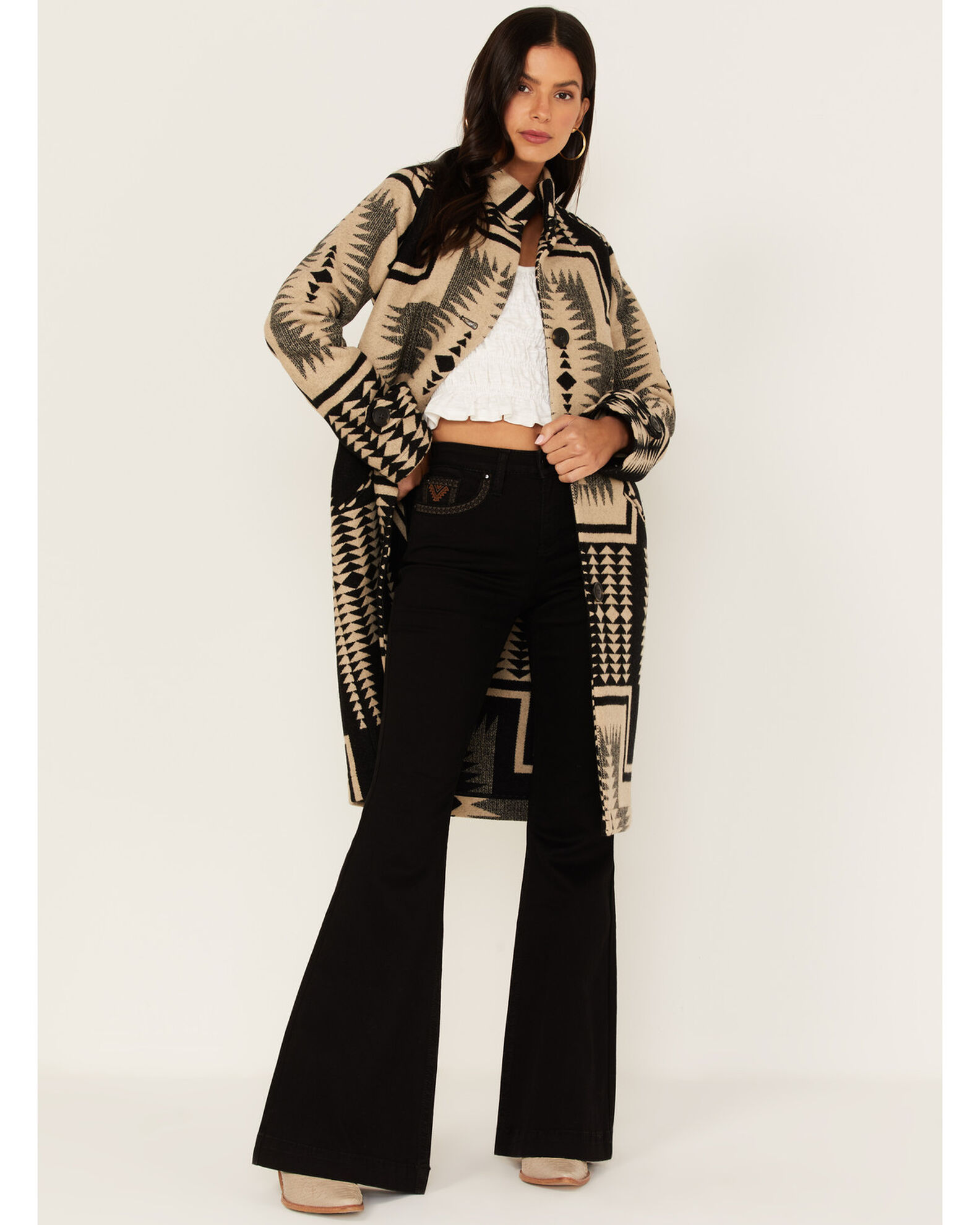 Pendleton striped hot sale coat