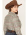Image #4 - Roper Women's Southwestern Print Long Sleeve Snap Western Shirt - Plus, Grey, hi-res