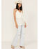 Image #2 - Cleo + Wolf Women's Smocked Button Front Woven Tank Top , Ivory, hi-res