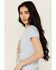 Image #2 - Idyllwind Women's Cowboys Do It Better Relaxed Fit Short Sleeve Graphic Tee, Light Blue, hi-res