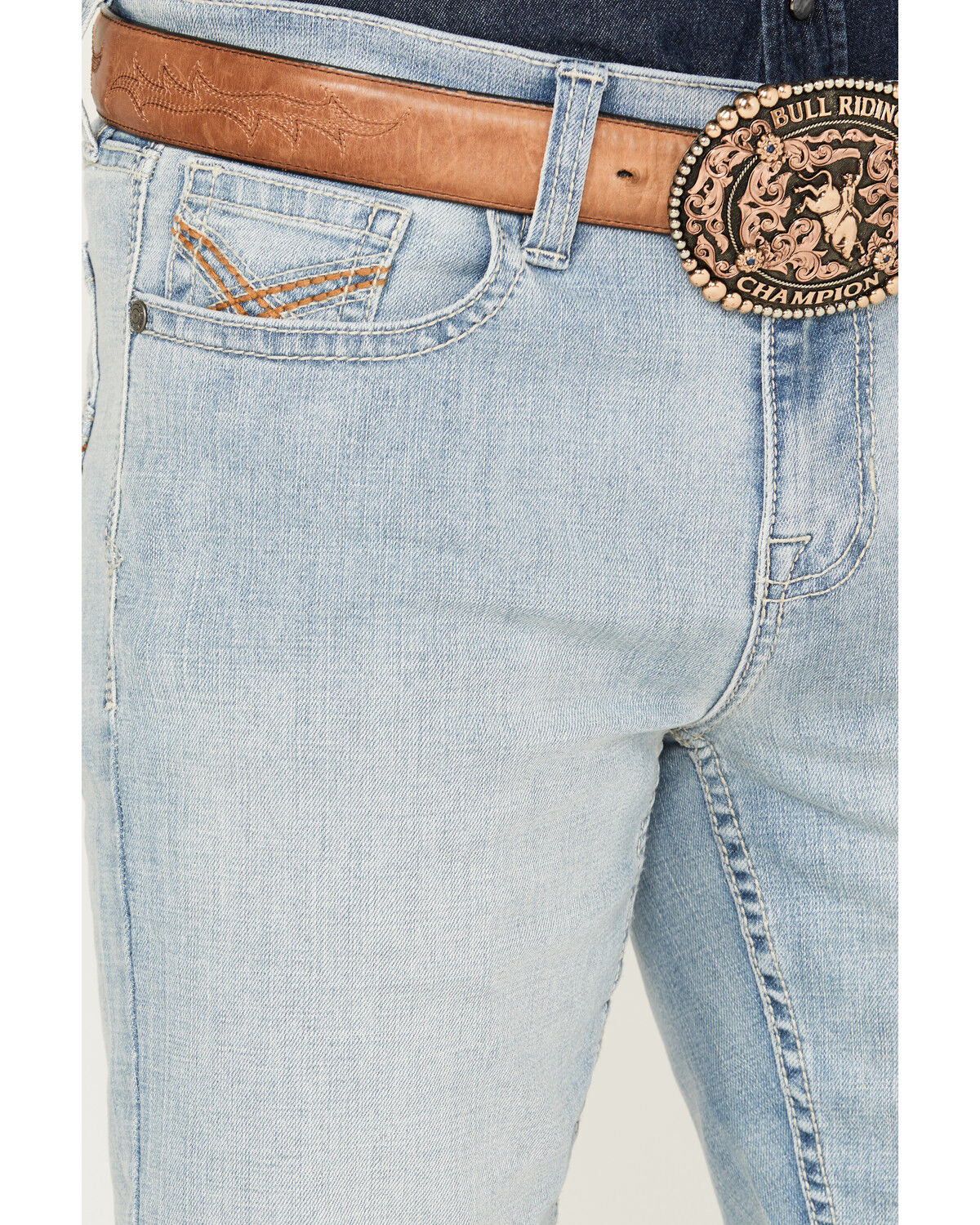 Image #2 - Cody James Men's Jamestown Wash Jackson Slim Straight Stretch Denim Jeans, Light Wash, hi-res