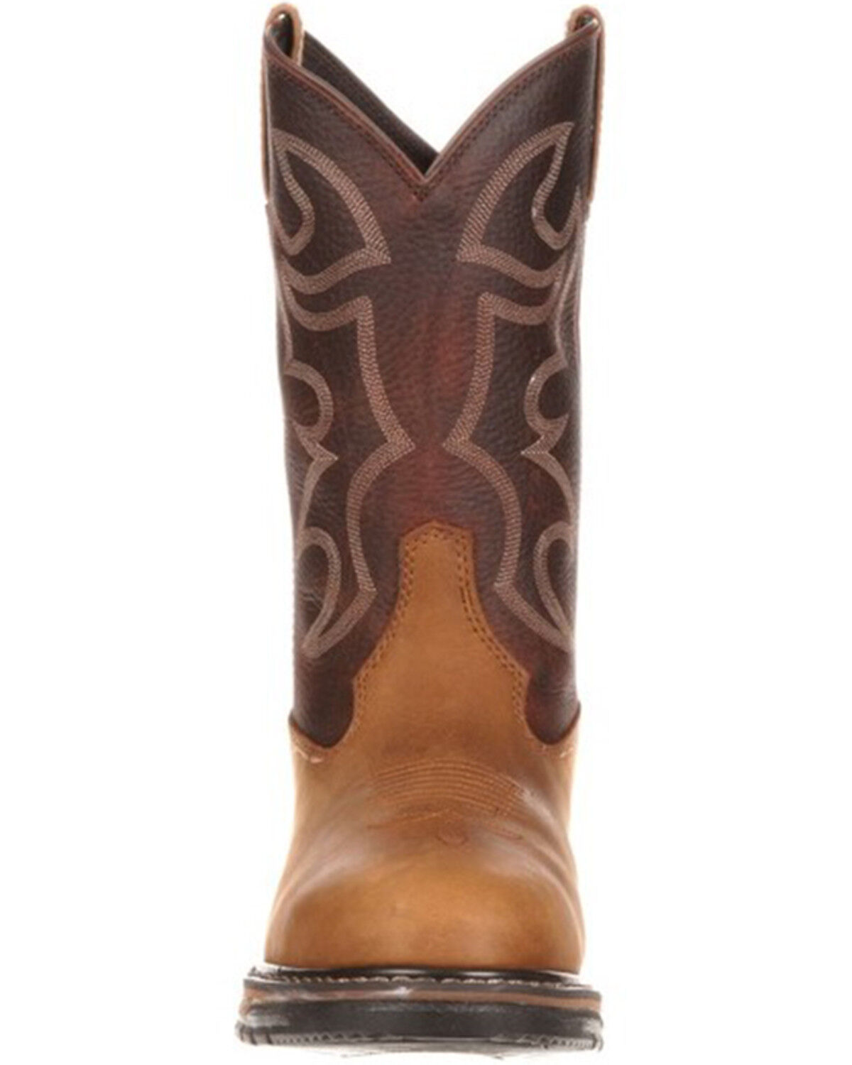 Image #4 - Rocky Men's Branson Roper Work Boots - Soft  Toe, Brown, hi-res