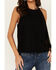 Image #3 - Idyllwind Women's Madie Faux Suede Fringe Tank, Black, hi-res