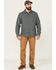 Image #2 - Brothers and Sons Men's Small Check Plaid Long Sleeve Button-Down Western Shirt, Indigo, hi-res