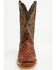 Image #4 - Tanner Mark Men's Exotic Ostrich Print Western Boots - Broad Square Toe, Brown, hi-res