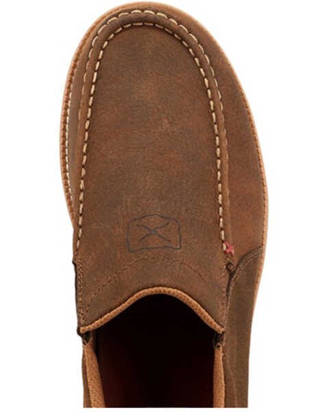 Image #6 - Twisted X Men's Cellstretch Wedge Sole Slip-On Casual Shoes - Moc Toe , Brown, hi-res