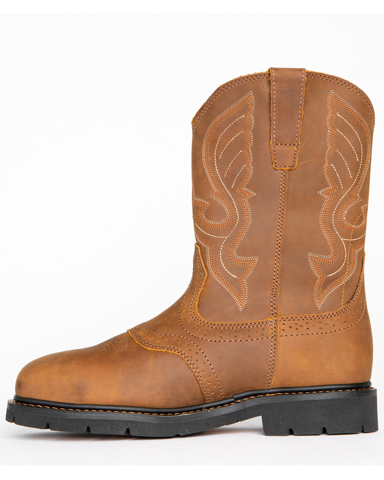 Image #6 - Cody James Men's Mustang Western Work Boots - Composite Toe, Brown, hi-res
