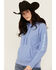 Image #1 - Ariat Women's Boot Barn Exclusive Logo Hoodie, Blue, hi-res